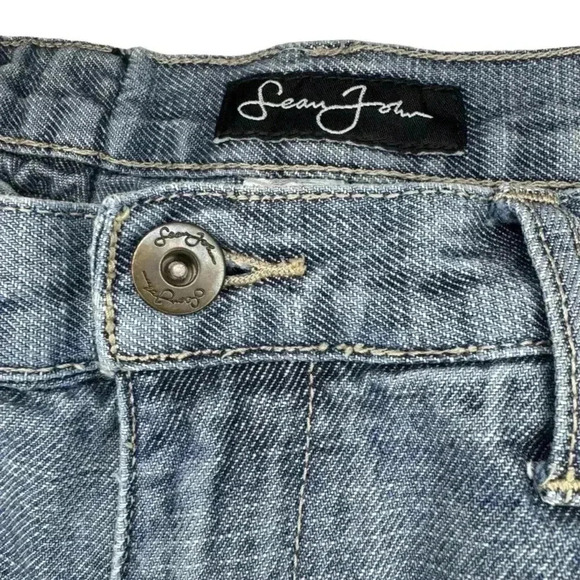 Vintage Sean John Jeans Mens Size 30 Blue Distressed Denim Relaxed - Picture 10 of 13